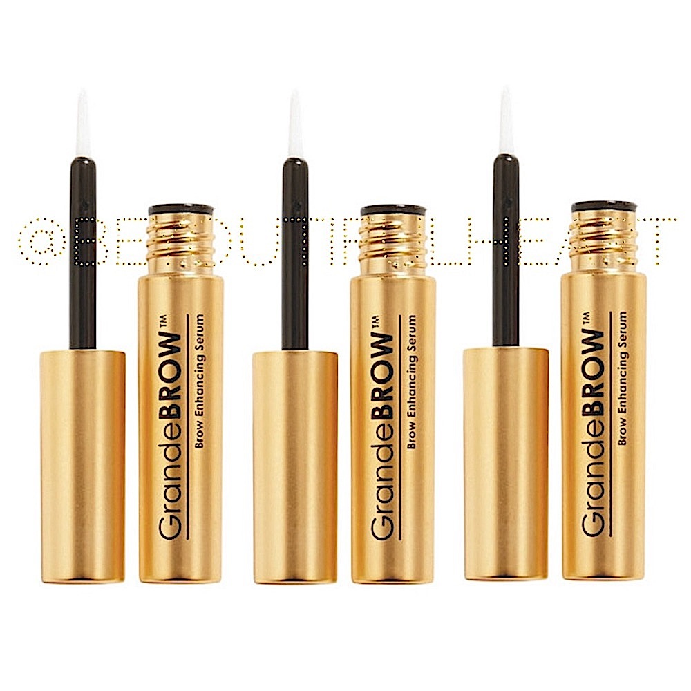 Grande Cosmetics Mini GrandeBROW Brow Enhancing Serum Trio, 3 x 0.03 fl oz/ 1 ml